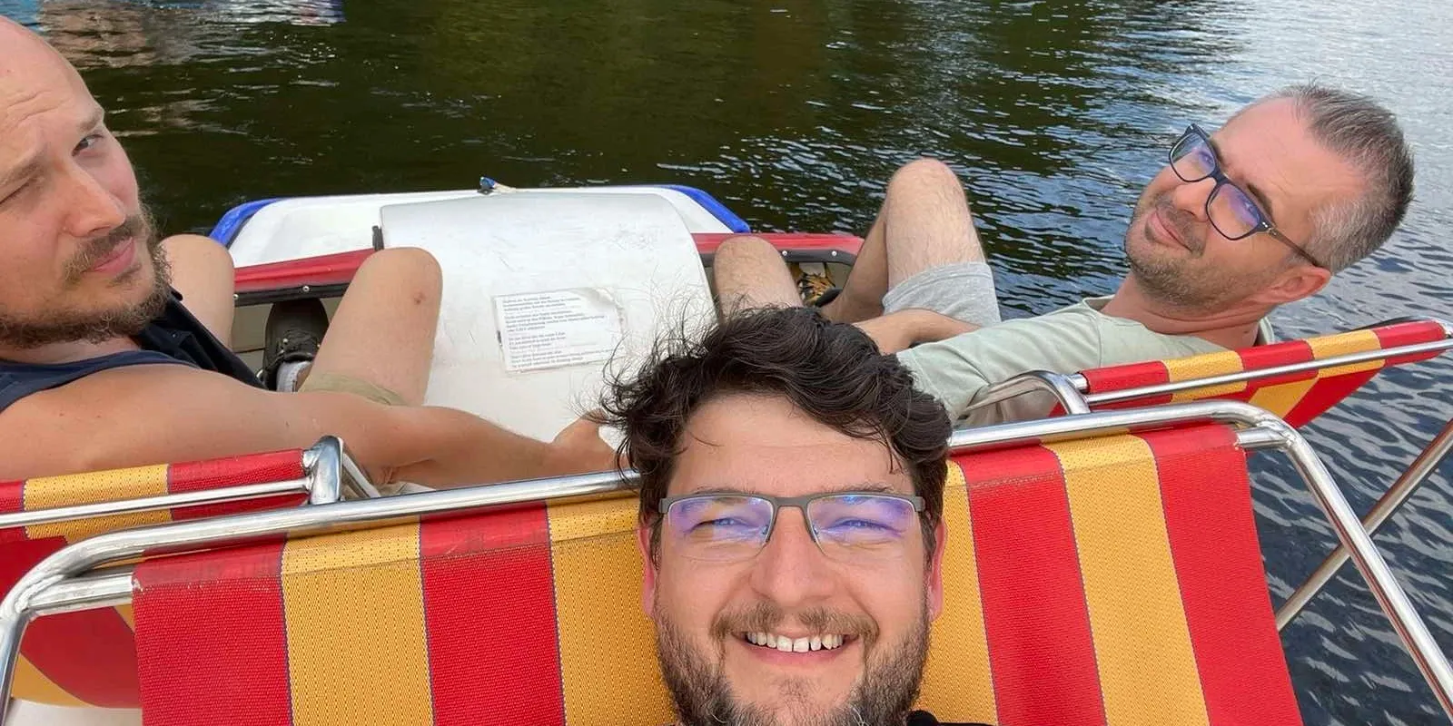 Backend lead relaxing during a day off, away from the office