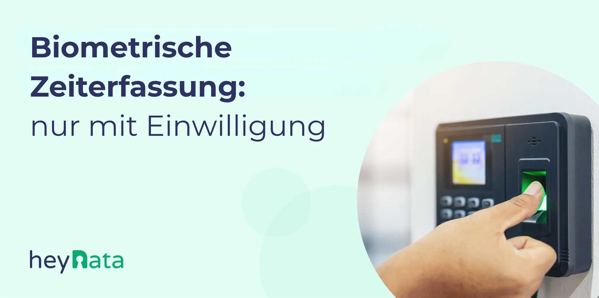 Banner: Biometrische Zeiterfassung nur mit Einwilligung möglich