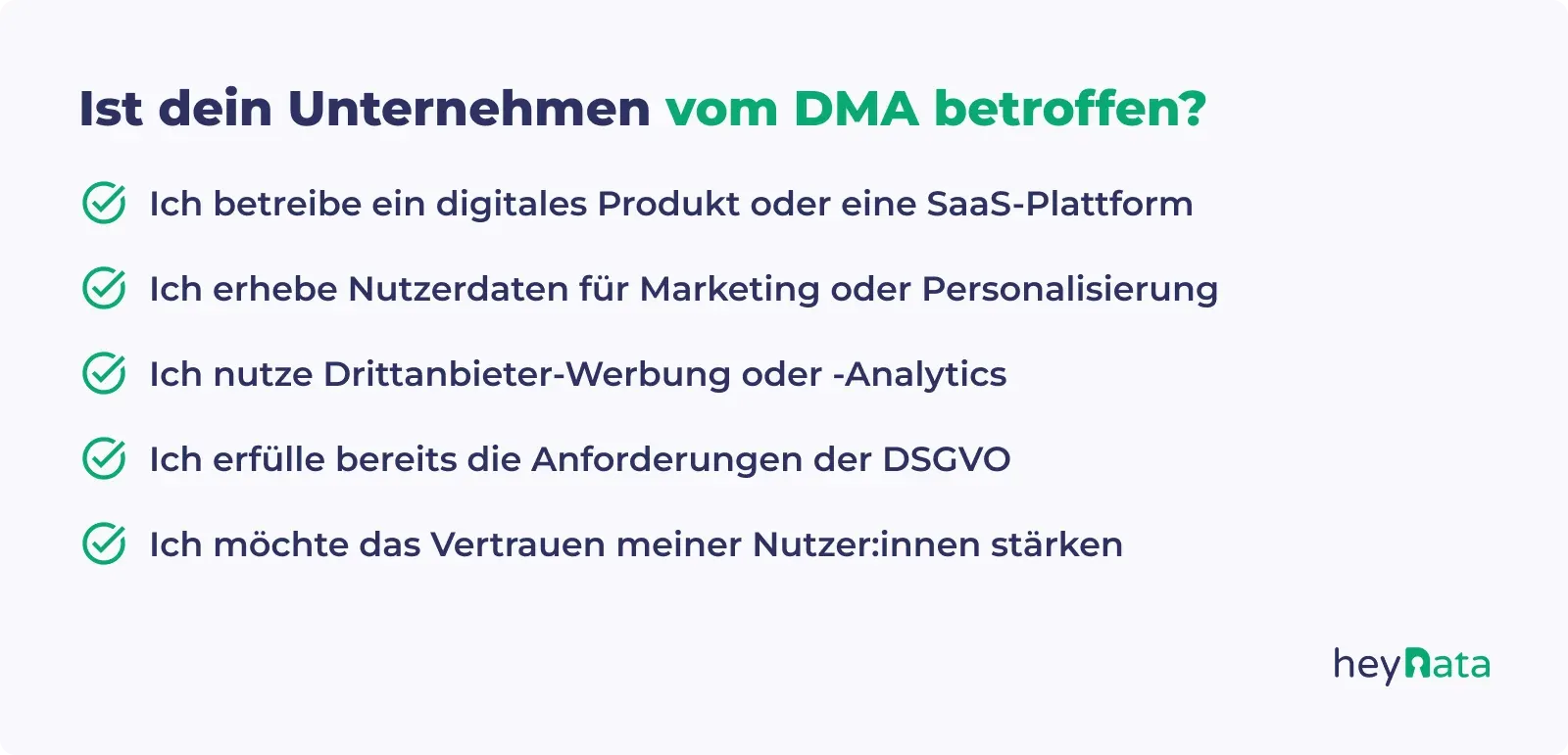 Checkliste für Unternehmen zur Einhaltung des Digital Markets Act (DMA) in der EU