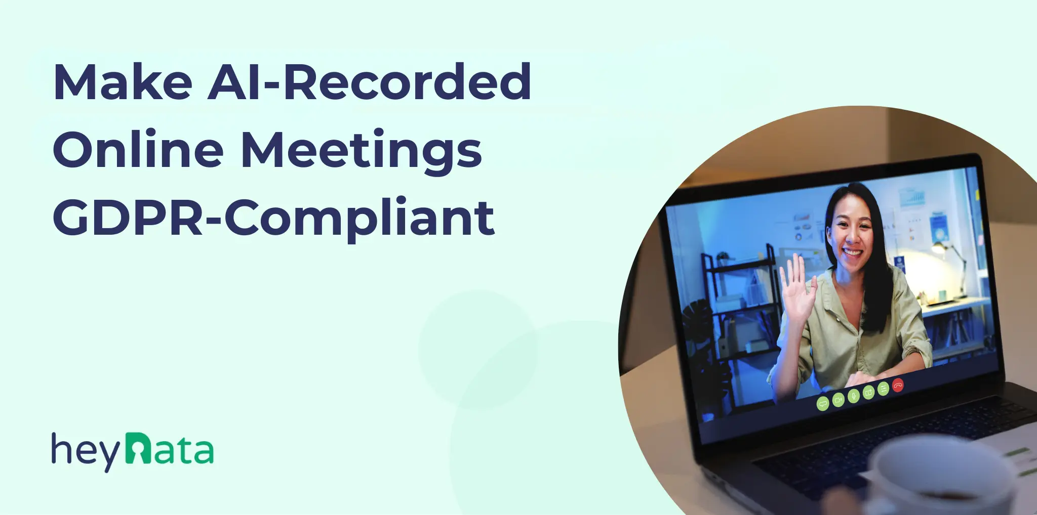 Banner: GDPR-Compliant AI Recordings in Online Meetings