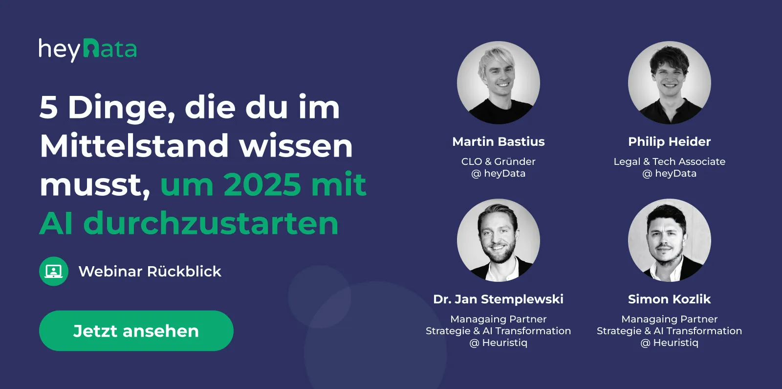  Webinar Rückblick: 5 Dinge, die du im Mittelstand wissen muss, um 2025 mit AI durchzustarten